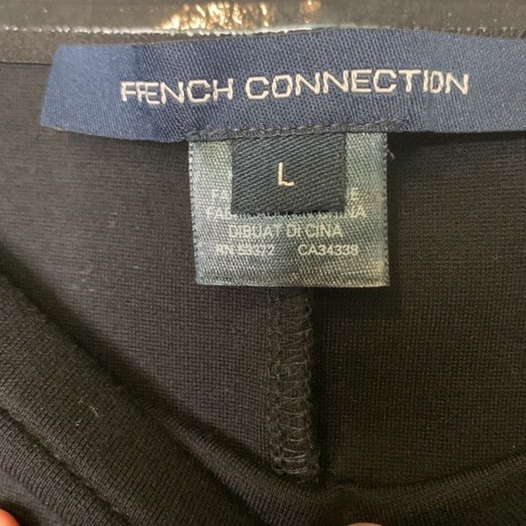 NWOT FRENCH CONNECTION LULA WOMENS OFF-THE-SHOULDER BODYCON DRESS. SIZE LARGE - Picture 4 of 7